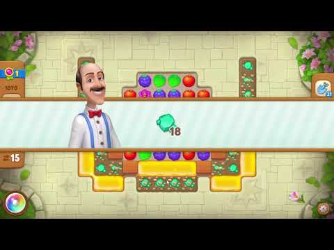 Gardenscapes 1070 Level - 15 moves - NO BooSTERS