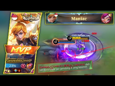 MANIAC!! THE MOST POWERFULL ~ BUILD FANNY TERSAKIT 2022 ~ MOBILE LEGENDS