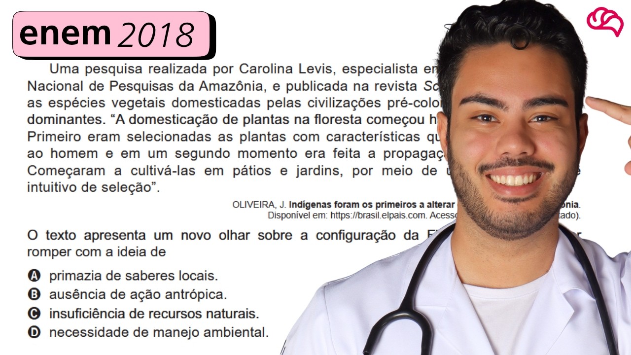 Resolução em Vídeo — Questão 72 ENEM 2018