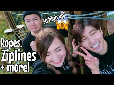 日本千葉的樹頂障礙賽!TARZANIA (Treetop Obstacle Course in Chiba, Japan! TARZANIA)