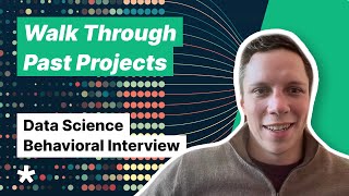 Video answer for 'Walk me through a past data science project.'