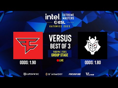 LIVE: FaZe Clan vs G2 Esports (BO3) | IEM Katowice 2023 [ENG/FIL]