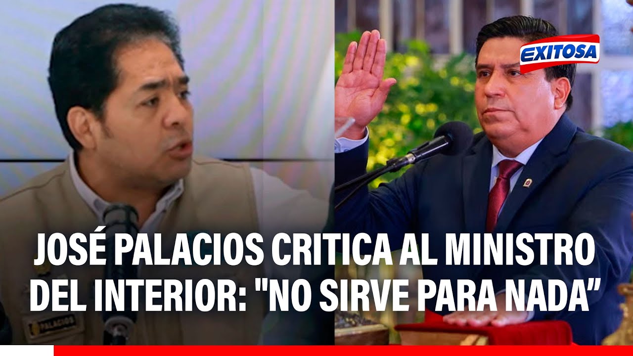 🔴🔵José Palacios critica a ministro del Interior: No sirve para nada, no conoce de políticas públicas