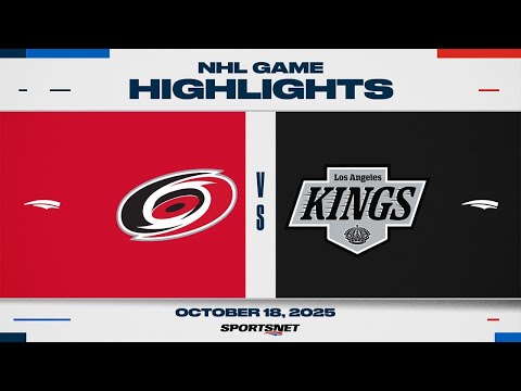NHL Highlights | Hurricanes vs. Kings - October 18, 2025