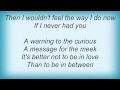 Coral - A Warning To The Curious Lyrics