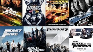 Fast & Furious All parts with poster