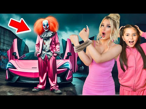 LITTLE GIRL meets HORROR CLOWN 😳