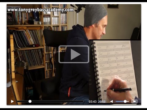Bass Lesson on Jazz Standards by Tony Grey