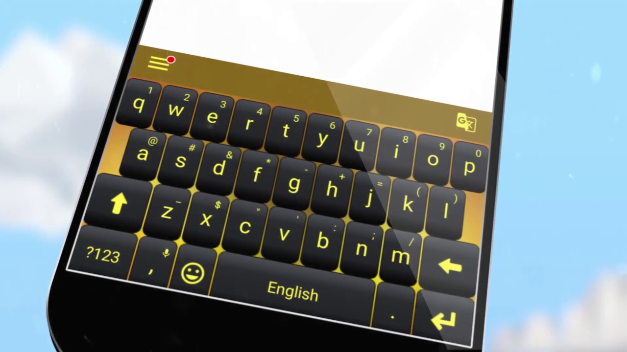 Yellow Keyboard Theme