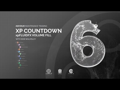 How to fill objects with water, generate bubbles and mesh fluid sims using X-Particles in Cinema 4D.