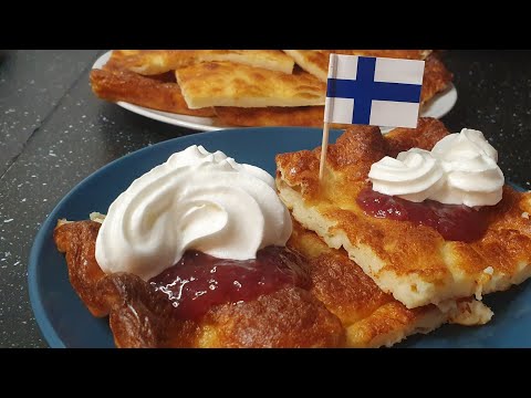 How to make Finnish oven pancake - Pannukakku recipe