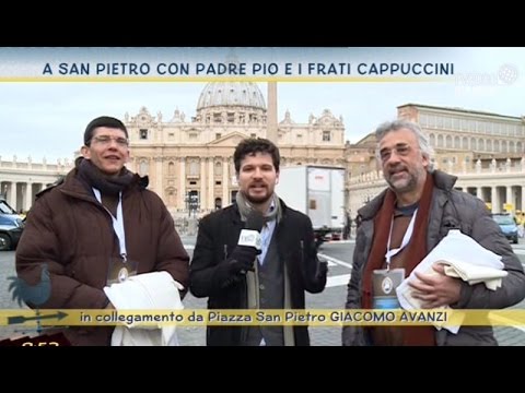 A San Pietro con Padre Pio e i frati cappuccini