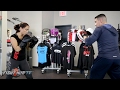 Michelle "The Karate Hottie" Waterson Full Mitt Workout - Shows off improving hands & combinations!