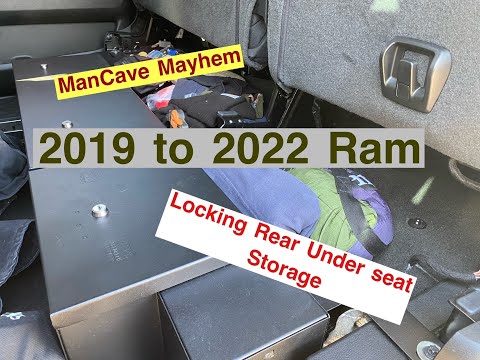 Tuffy Under rear seat lockbox for 2019+ RAM  Crewcabs #353