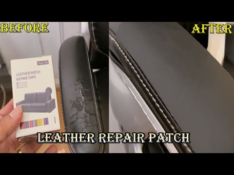 Leather Repair Patch Tape Kit Black 3x60 in | for Furniture, Couch, Sofa, Car Seats,Chair,Vinyl