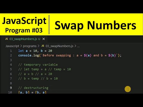 Program To Swap Two Numbers With Javascript
