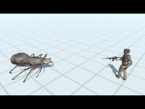SPIDER vs EVERY HUMAN (Animal Revolt Battle Simulator)