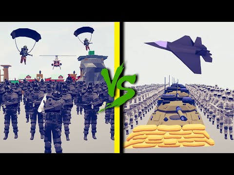 SWAT TEAM vs SPECIAL FORCES - Totally Accurate Battle Simulator TABS