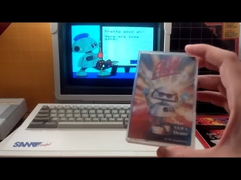 SAM's Demo on my SAM Coupé (tape version, MGT 1989)