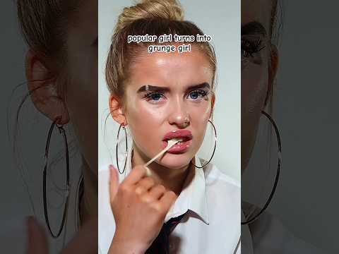 Popular girl gets a grunge makeover 🎸please follow me if you enjoyed this video 🤍🫶🏼