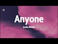 Justin Bieber Anyone Lyrics