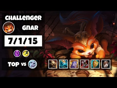 Gnar vs Viego KOREAN Challenger TOP (7/1/15) - v11.8