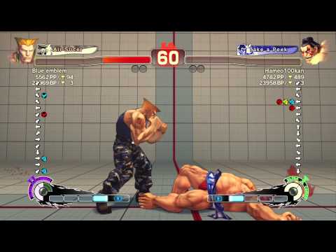 SSFIVAE~ Guile (Blue Emblem) vs.  E.Honda (Hameo100kan) HD