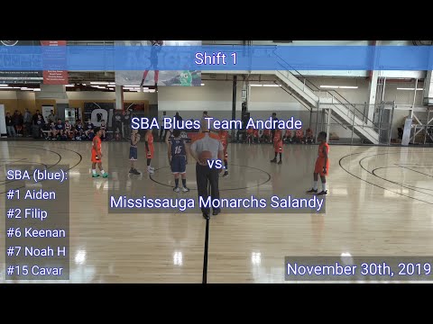 Game 3 - SBA Blues U11 Team Andrade vs. Mississauga Monarchs Salandy