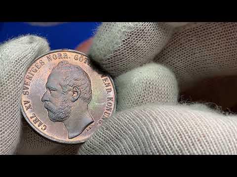 Karl XV - 5 Öre 1865 - Ocirkulerat toppexemplar från Roberto Delzanno Numismatik