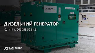 Diesel generator Cummins C66D5E 53/48 kW