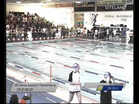 Eliminatorie 1 dei 100 Dorso  Assoluti Femmine Agonisti - 16 Memorial Chiara Giavi