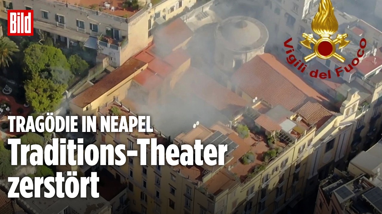 TRAGÖDIE IN NEAPEL: Feuer zerstört historisches Teatro Sannazaro