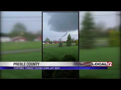 NWS confirms tornado touched down in Preble County