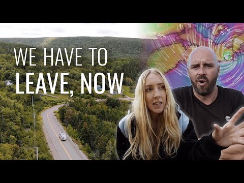 Caught in the Path of a Hurricane, in a Camper Van (Forced to Leave the Cabot Trail, Nova Scotia)