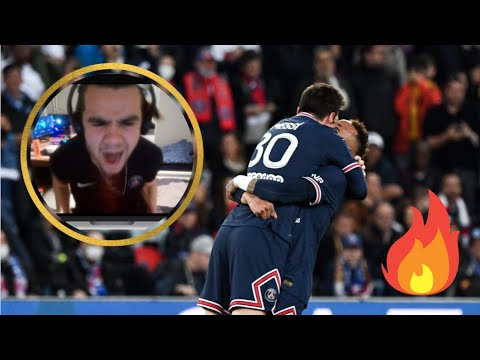 MESSI SCREAMER GOAL VS LENS REACTION