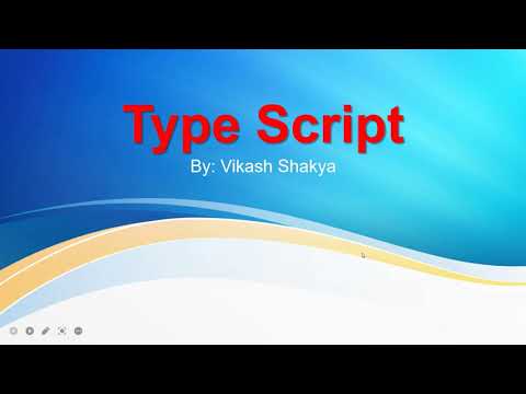 TypeScript -  Lecture 1 ||  By Vikash Shakya