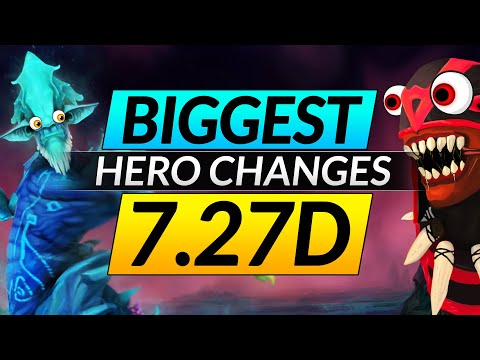 NEW PATCH 7.27d: BIG Hero Changes, Buffs and Nerfs to ABUSE - Dota 2 Pro Meta Guide