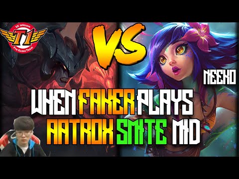 When Faker Plays Aatrox Mid with Smite | When Faker faces Neeko Korea Challenger Full Game