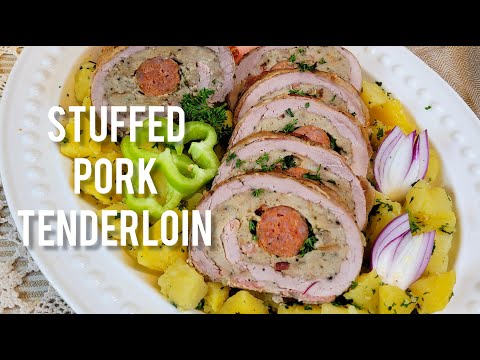 How to make Stuffed Pork Tenderloin Töltött szűzpecsenye #porkrecipe #roastedpork #hungarian