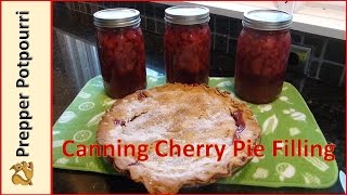 Canning Cherry Pie Filling