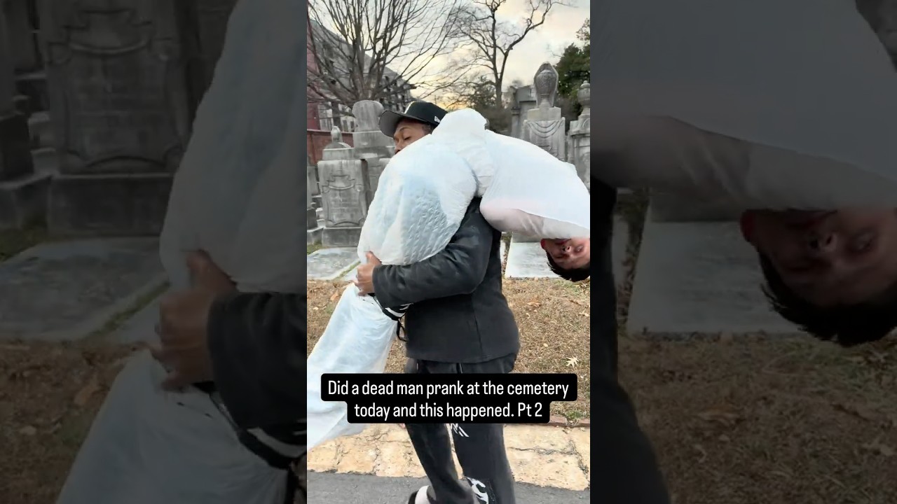 Dead body prank at the cemetery. Pt 31 #youtubeshorts #funnyvideos #shorts #funny