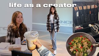 day in the life of a content creator | photoshoot & youtube event