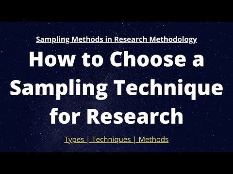 How to Choose a Sampling Technique for Research | Sampling Methods in Research Methodology