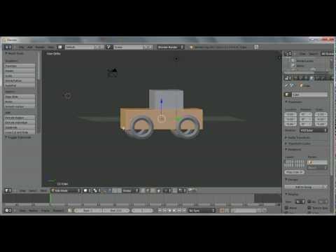 "Blender 2.6 tutorial: how to model a simple car".
