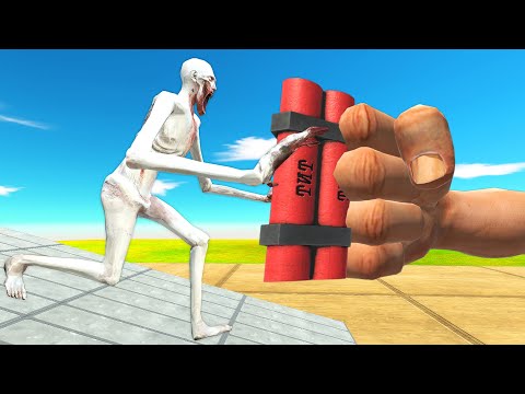 GIANT DYNAMITE HAND VS MONSTERS - Animal Revolt Battle Simulator