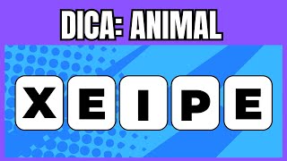 Você Consegue Decifrar o Nome desses Animais Embaralhados?