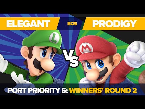 Elegant vs Prodigy - Winners' Round 2: Ultimate Singles Top 64 - Port Priority 5 | Luigi vs Mario