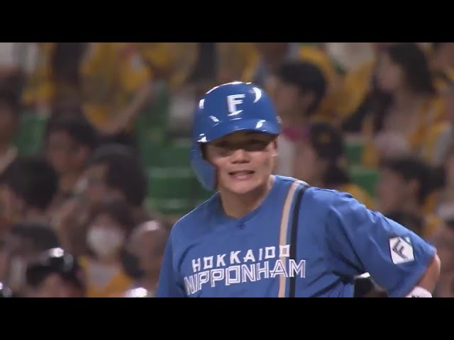 【1回表】初球を逆方向へ!! ファイターズ・清宮幸太郎 先制のタイムリーヒット!!  2024年8月3日 福岡ソフトバンクホークス 対 北海道日本ハムファイターズ