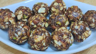Raksha Bandhan speical, Dry fruits laddu with dates |డేట్స్ తో డ్రై ఫ్రూట్ లడ్డు, మీ ఇమ్యూన్ బూస్టర్