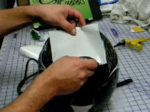 Installing Vinyl Graphics on curved surfaces.